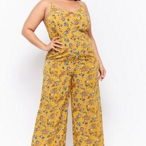 Forever 21 Yellow Jumpsuit (3x)